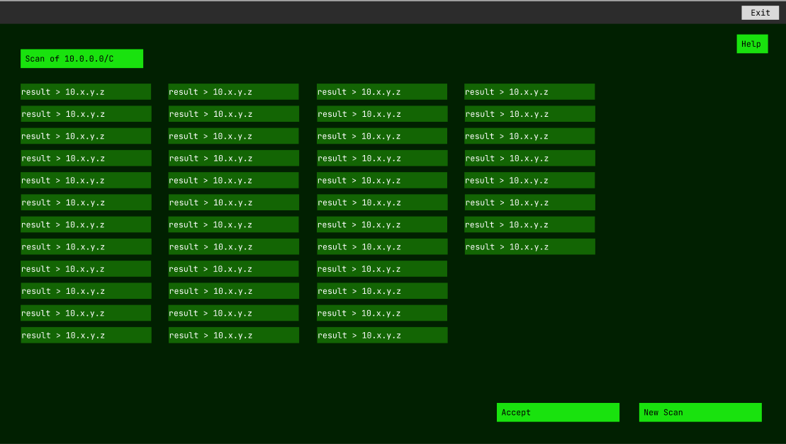 Wireframe: subnet recon